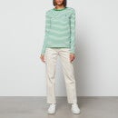 Polo Ralph Lauren Women's Stripe Long Sleeve T-Shirt - Cruise Green/White - XS