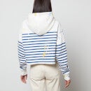 Polo Ralph Lauren Women's Stripe Cropped Long Sleeve Sweatshirt - Sistine Blue/Deckwash White - XS