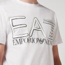 EA7 Men's Logo Series Chest Graphic T-Shirt - White - S