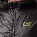 EA7 Men's Logo Series Windbreaker - Black/Gold - L