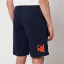 EA7 Men's Graphic Series French Terry Jersey Shorts - Navy Blue - S