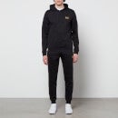 EA7 Men's Core Identity French Terry Hoodie - Black/Gold - M
