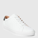 Polo Ralph Lauren Men's Jermain Ii Leather Cupsole Trainers - White/Black Heel