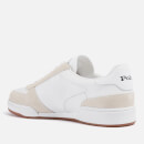 Polo Ralph Lauren Men's Polo Court Leather/Suede Trainers - White/Newport Navy PP - UK 7