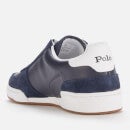 Polo Ralph Lauren Men's Polo Court Leather/Suede Trainers - Newport Navy/RL2000 Red - UK 8