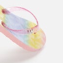 Michael Kors Girls' Endine Oversized Flip Flops - Watercolour - UK 10 Kids