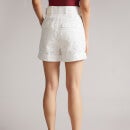 Ted Baker Suzet Embroidered Cotton-Blend Shorts - UK 6