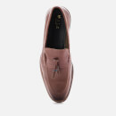 Walk London Men's West Tassel Leather Loafers - Tan - UK 8