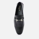 Walk London Men's Capri Trim Leather Loafers - Black - UK 7