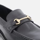 Walk London Men's Sean Leather Trim Loafers - Black - UK 7
