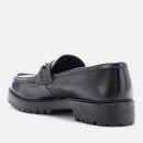 Walk London Men's Sean Leather Trim Loafers - Black - UK 7