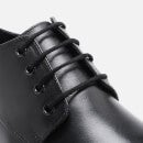 Walk London Men's Brooklyn Leather Derby Shoes - Black
