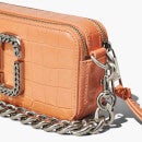 Marc Jacobs Women's Snapshot Croc Embossed Bag - Orange