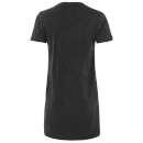 Green Day Paradise Women's T-Shirt Dress - Black Acid Wash