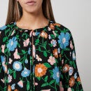 Kate Spade New York Women's Floral Garden Tie Neck Dress - Multi - XS