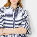 Kate Spade New York Women's Julia Stripe Midi Shirtdress - Blue/White Stripe - M
