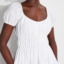 Kate Spade New York Women's Seersucker Puff Sleeve Dress - White - XS
