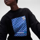KARL LAGERFELD Women's Unisex Ikonik Monogram Sweatshirt - Black - M