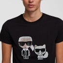 KARL LAGERFELD Women's Ikonik Rhinestone T-Shirt - Black - XS