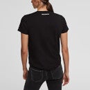 KARL LAGERFELD Women's Ikonik Rhinestone T-Shirt - Black - XS