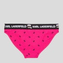 KARL LAGERFELD Women's Ikonik Logo Briefs - Pink - XS