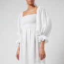 Sleeper Women's Atlanta Linen Dress - White - S