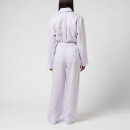 Sleeper Women's Unisex Linen Pajama Set with Pants - Lavender - XS/M