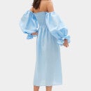 Sleeper Women's Atlanta Linen Dress - Blue - XS