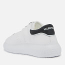 Valentino Shoes Men's Leather Running Style Trainers - White/Black - UK 11