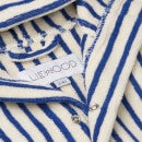 Liewood Rollo Bathrobe - Stripe: Surf Blue/Creme De La Crème - 1-2 years