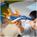 LEGO Creator: 3 in 1 Supersonic Jet, Helicopter & Boat Toy (31126)