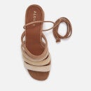 ALOHAS Women's Letizia Suede Block Heeled Sandals - Shades of Beige - UK 3.5