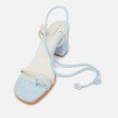 ALOHAS Women's Grace Block Heeled Sandals - Baby Blue/Ivory - UK 3.5