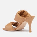 ALOHAS Women's Twist Leather Heeled Sandals - Camel - UK 3.5