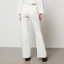 See By Chloé Women's Broderie Anglaise Denim Jeans - White