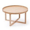Wireworks Natural Oak 66D Round Coffee Table