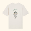 Drôle de Monsieur Men's Flower Logo T-Shirt - Cream