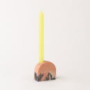 Smith & Goat Arch Concrete Candle Holder - Blush, Charcoal & White