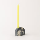 Smith & Goat Arch Concrete Candle Holder - Charcoal & White