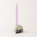 Smith & Goat Arch Concrete Candle Holder - Mint, Charcoal & White