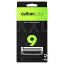 Gillette Labs Exfoliating Razor with Magnetic Stand, Travel Case, Razors Refill, Silver, Moisturiser, Shaving Gel 198ml