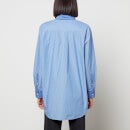 Tommy Hilfiger Women's Stripe Oversized Shirt - Fine STP/Blue - UK 8