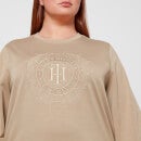 Tommy Hilfiger Women's Curve TH Crest Sweatshirt - Beige - IT 46/UK 18