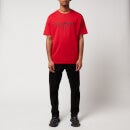 Balmain Men's Printed T-Shirt - Red/Black - L