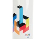 Botella de agua con aislamiento portátil We All Fit Together de Tetris - Blanco