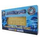 Fanattik Jurassic World 24k Gold Plated Gyrosphere Ticket