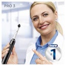 Oral-B Pro 3000 Pure Clean Elektrische Tandenborstel Zwart + 4 Opzetborstels