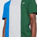 Lacoste Men's Colourblock T-Shirt - Silver Chine/Blue Royal/Green - 3/S