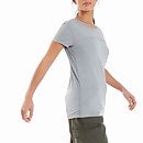 Women's Voyager Tech Tee Short Sleeve Crew - Grey / Light Grey