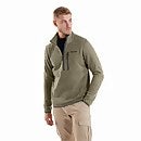 Men's Carnell Half Zip Fleece - Light Green / Grey